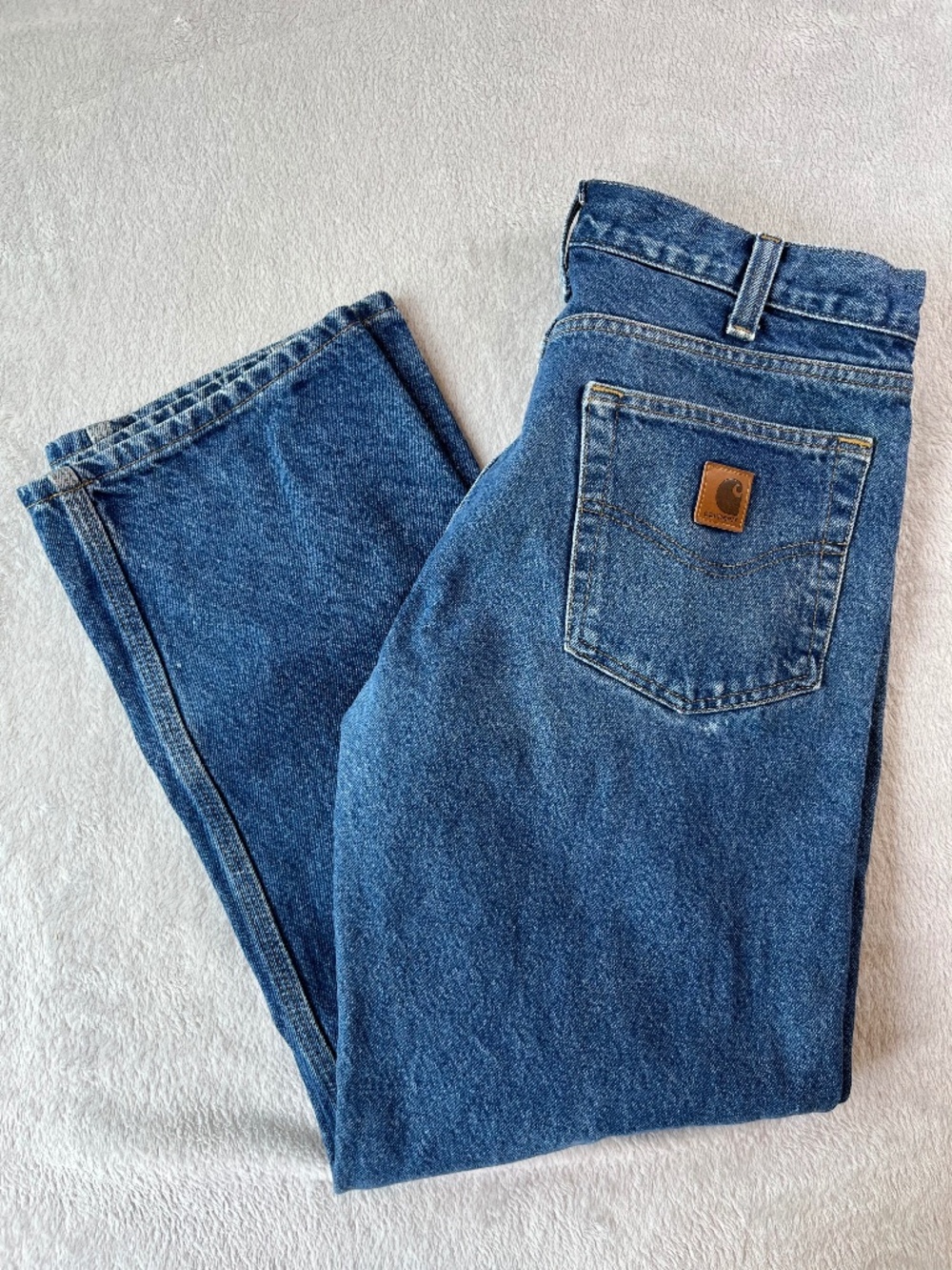 Mens Carhartt Relaxed Fit Jeans 32x30 Work Pants Utility Outdoor Farm Chores